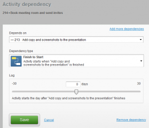Adding a dependency