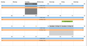 Calendar view for Projects and Tasks