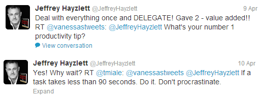 Jefrrey Hayzlett's advice